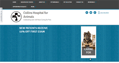 Desktop Screenshot of collinsanimalhospital.net