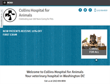 Tablet Screenshot of collinsanimalhospital.net